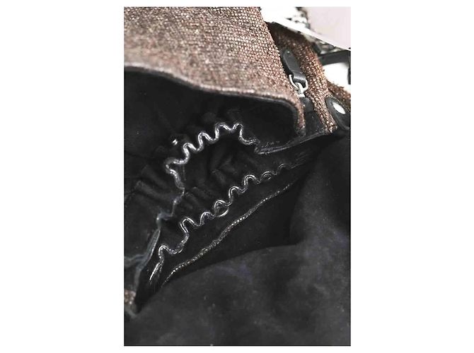Borsa a tracolla Jerome Dreyfuss in pelle marrone - vista 5
