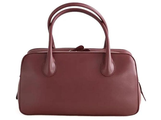 Magda Butrym Borsa a tracolla bordeaux Bordò - vista 4