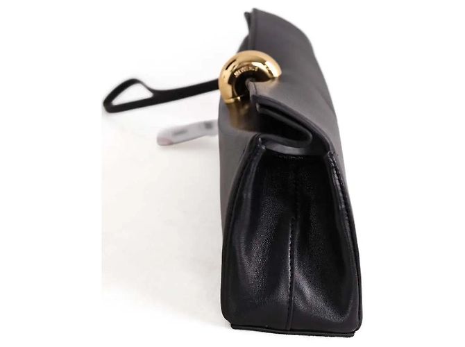 Pochette Valérie Jacquemus in pelle nera Nero - vista 3