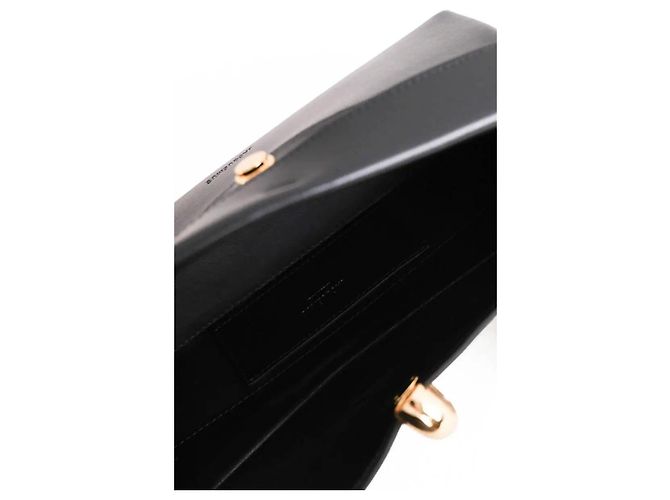 Pochette Valérie Jacquemus in pelle nera Nero - vista 5
