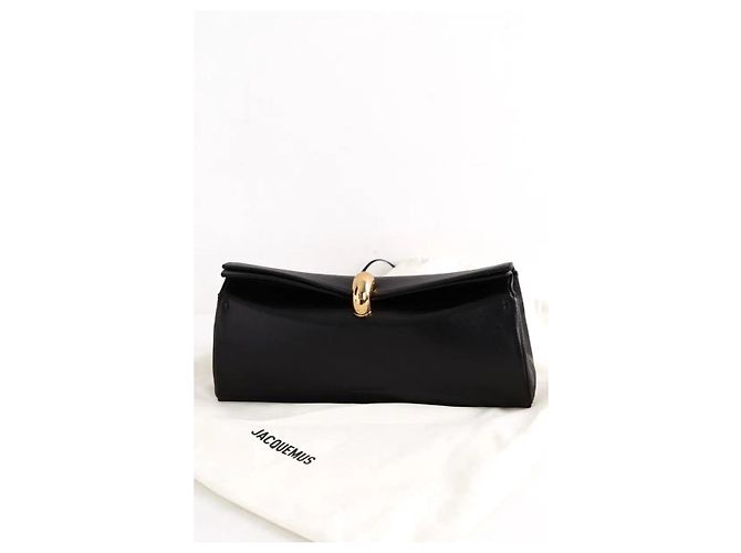 Pochette Valérie Jacquemus in pelle nera Nero - vista 6