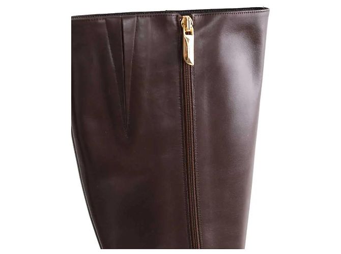 Botas de pele castanhas Lk Bennett Marrom - vista 4