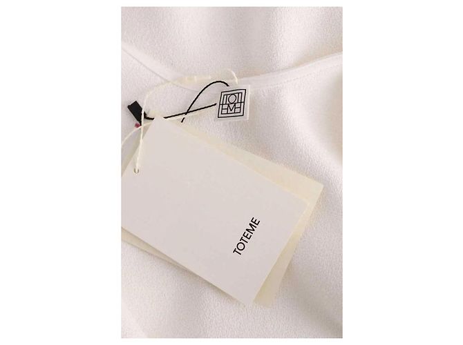 Totême Blusa off-white Cru - vista 5