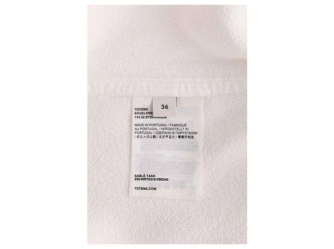 Totême Blusa off-white Cru - vista 6
