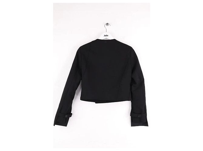 Courreges Blazer aus Wolle Schwarz - Ansicht 3