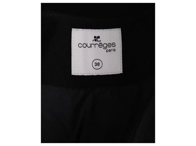 Courreges Blazer aus Wolle Schwarz - Ansicht 5