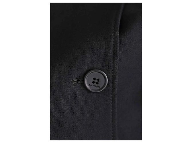 Courreges Blazer aus Wolle Schwarz - Ansicht 6