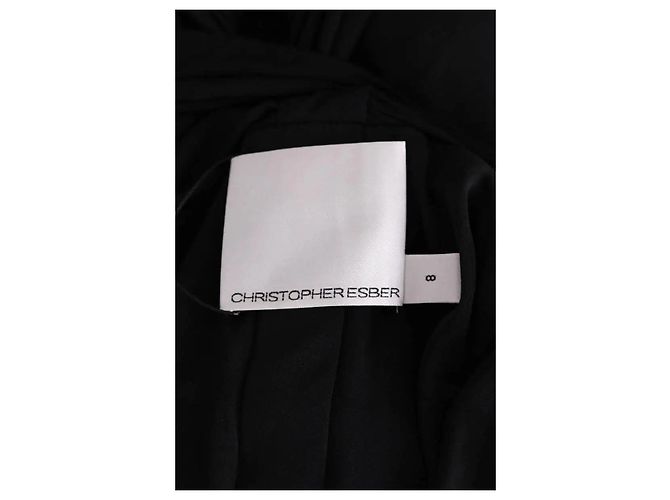 Autre Marque Abito nero Christopher Esber - vista 6