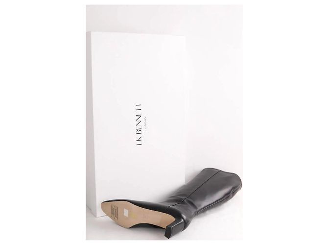 Botas Margarite de cuero negras Lk Bennett Negro - vista 6