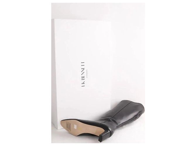 Botas Margarite de cuero negras Lk Bennett Negro - vista 6