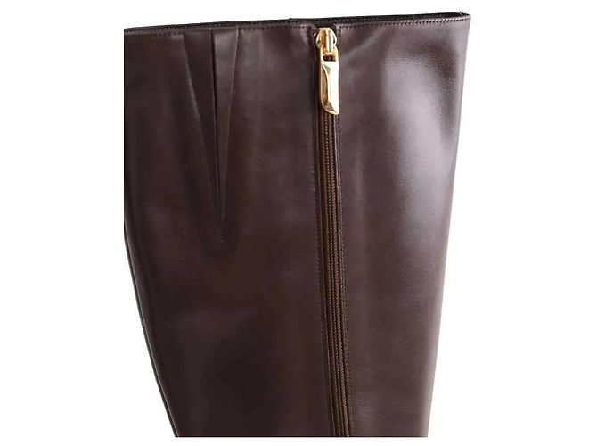 Botas Stevie de cuero marrones Lk Bennett talla 41 Castaño - vista 4