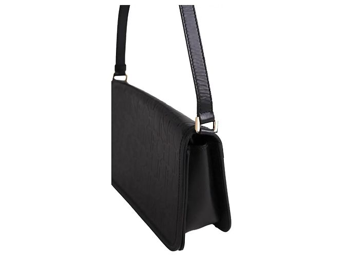 Céline Schultertasche aus schwarzem Leder - Ansicht 2