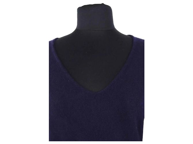 Abito Eric Bompard in cashmere blu navy S - vista 2