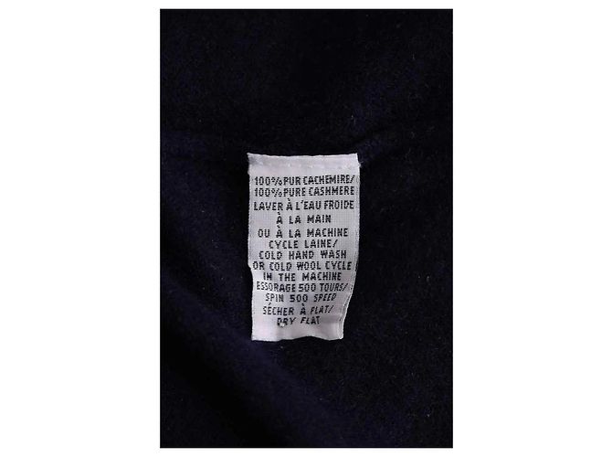 Abito Eric Bompard in cashmere blu navy S - vista 6