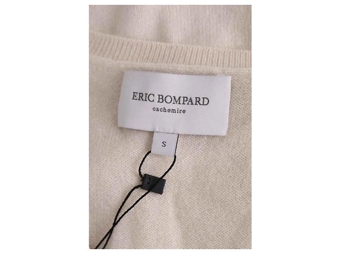 Jersey Eric Bompard de cashmere ecru Crudo - vista 5