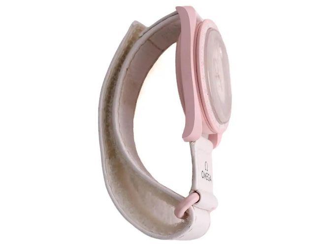 Autre Marque Swatch x Omega Uhr rosa Pink - Ansicht 3