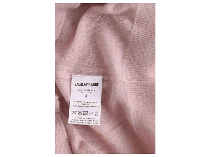Zadig & Voltaire Rosa Kaschmir Pullover S Pink - Ansicht 6