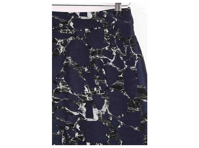Falda Balenciaga de algodón azul marino - vista 2