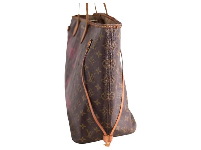 Louis Vuitton The Graphic Neverfull GM Bolsa tote de couro castanho Marrom - vista 3