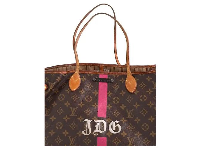 Louis Vuitton The Graphic Neverfull GM Bolsa tote de couro castanho Marrom - vista 5