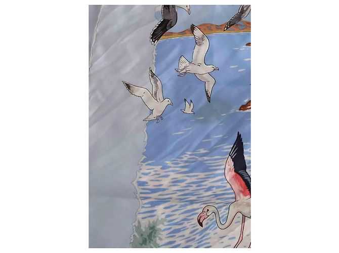 Hermès Seidentuch La vie précieuse de la méditerranée Blau - Ansicht 5