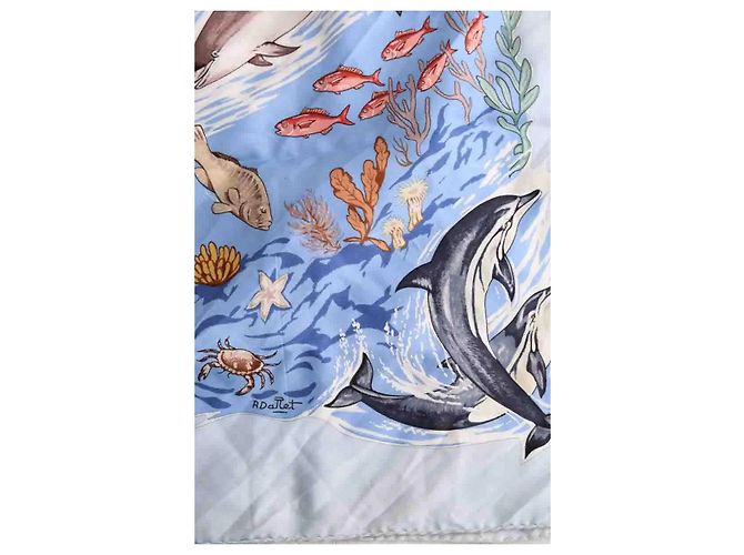 Hermès Seidentuch La vie précieuse de la méditerranée Blau - Ansicht 6