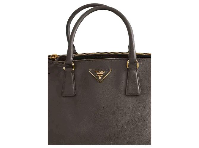 Prada Cabas Galleria cáqui Caqui - vista 2