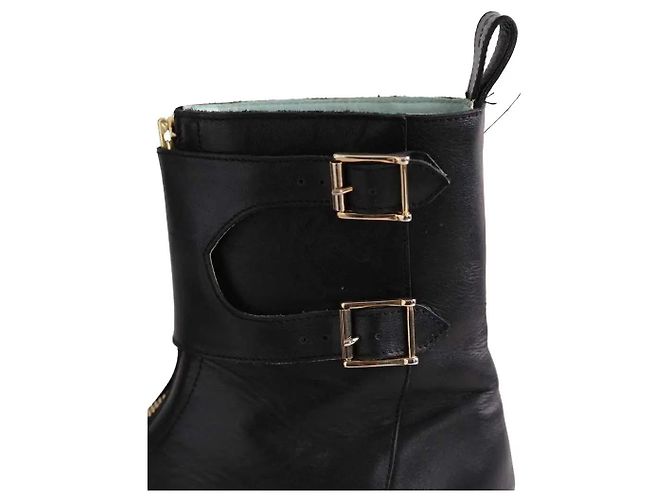 Stivaletti Heimstone in pelle nera Nero - vista 5