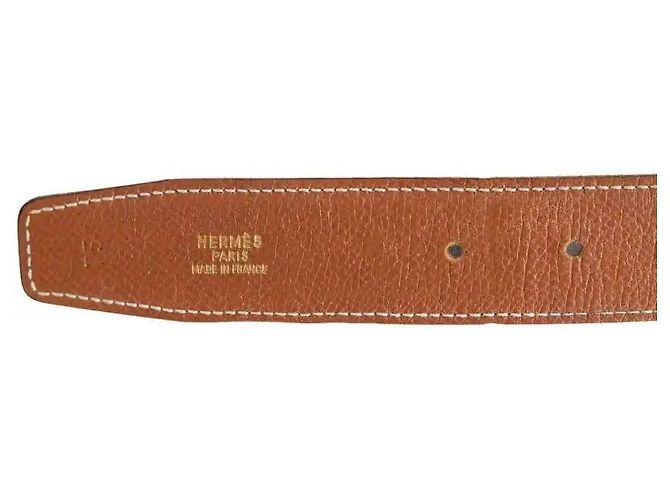 Hermès Ledergürtel Schwarz Größe S - Ansicht 5