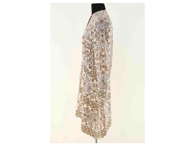 Tory Burch Seidenkleid Ecru Roh - Ansicht 3