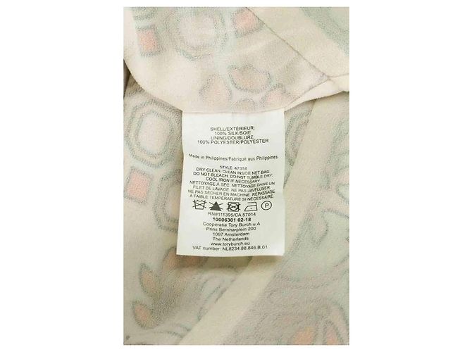 Tory Burch Seidenkleid Ecru Roh - Ansicht 6