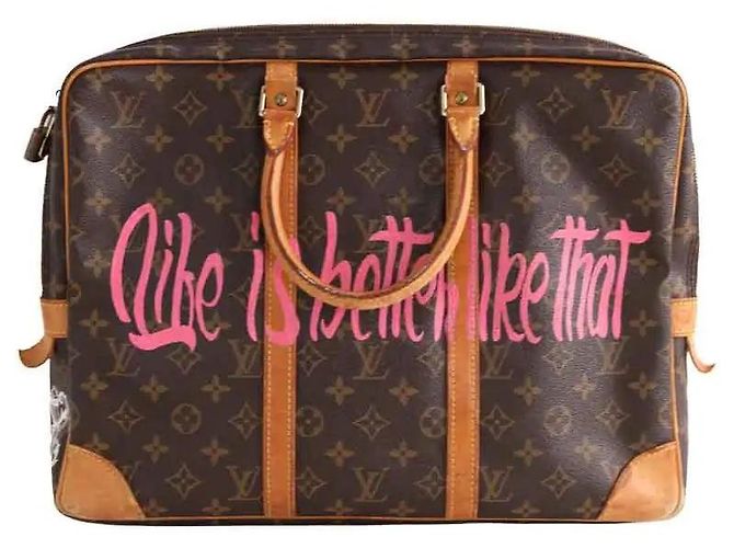 Louis Vuitton Porta-Documentos de Viagem PM castanho Marrom - vista 4