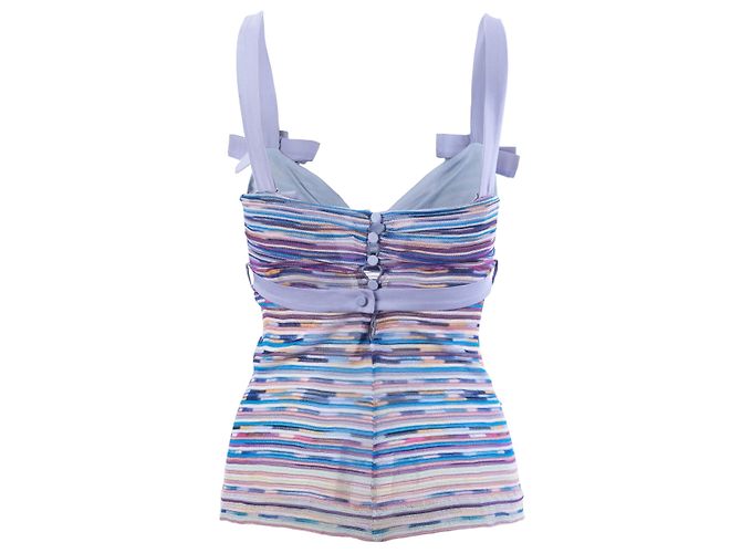Missoni Strick-Camisole-Top mit Schleifendetails Lila - Ansicht 3