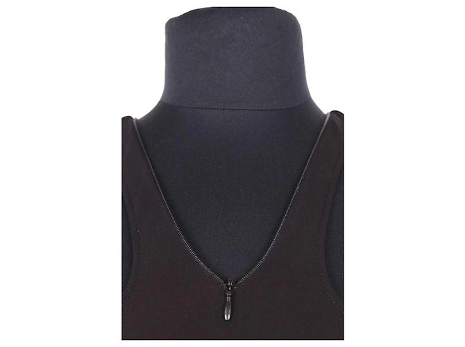 Vestido Courreges negro de viscosa - vista 2