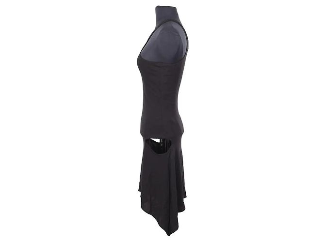 Vestido Courreges negro de viscosa - vista 3