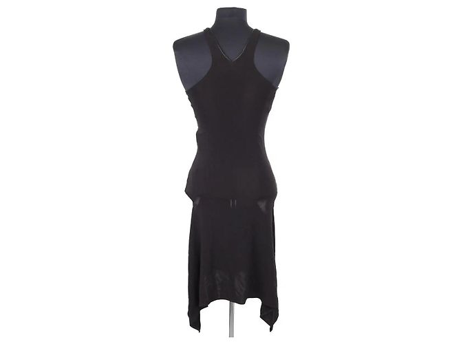 Vestido Courreges negro de viscosa - vista 4