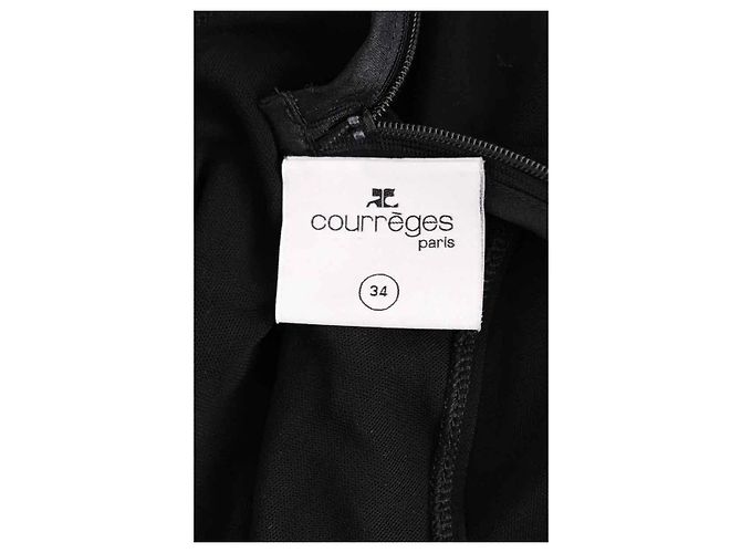 Vestido Courreges negro de viscosa - vista 5