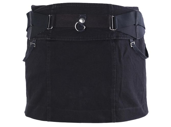 Autre Marque Minifalda utilitaria con cinturón negra Hussein Chalayan Negro - vista 3