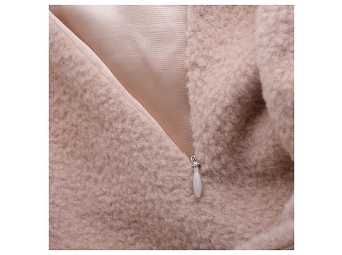 Conjunto de saia e casaco Dolce & Gabbana em lã de alpaca rosa blush - vista 11