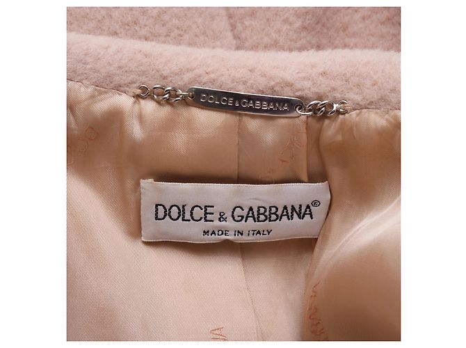 Conjunto de saia e casaco Dolce & Gabbana em lã de alpaca rosa blush - vista 5