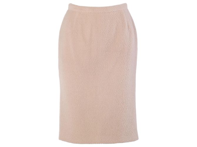 Conjunto de saia e casaco Dolce & Gabbana em lã de alpaca rosa blush - vista 7