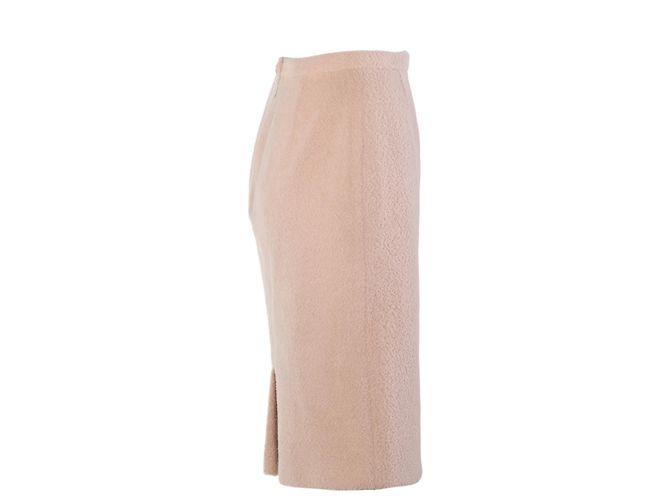 Conjunto de saia e casaco Dolce & Gabbana em lã de alpaca rosa blush - vista 8