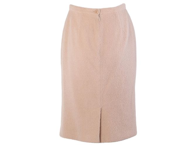 Conjunto de saia e casaco Dolce & Gabbana em lã de alpaca rosa blush - vista 9