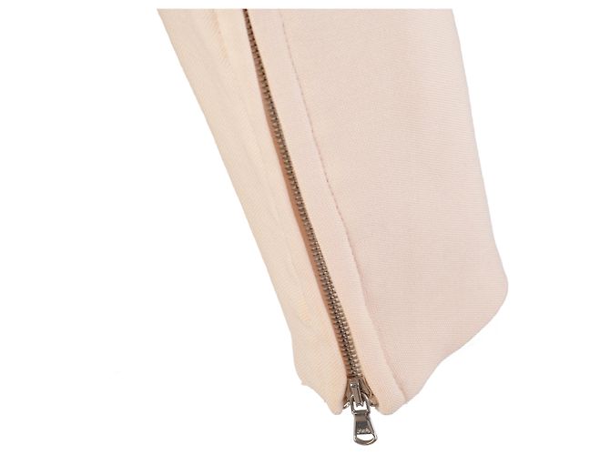 Autre Marque John Bartlett Ivory Virgin Wool Zip Jacket Cream - view 4
