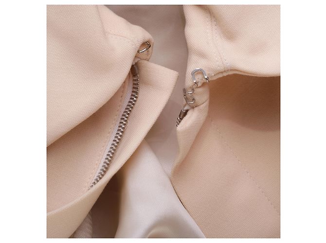 Autre Marque John Bartlett Ivory Virgin Wool Zip Jacket Cream - view 7