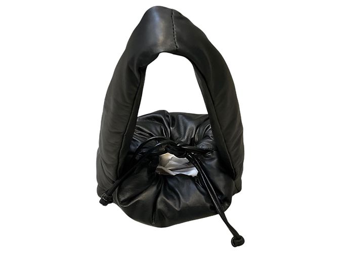 Borsa Small Ryan Puff in pelle morbida nera Alexander Wang Nero - vista 5
