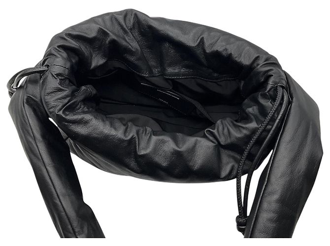 Borsa Small Ryan Puff in pelle morbida nera Alexander Wang Nero - vista 6