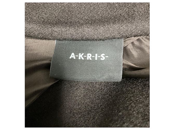Abrigo de longitud media Akris de cachemira y piel de cordero marrón Castaño - vista 4