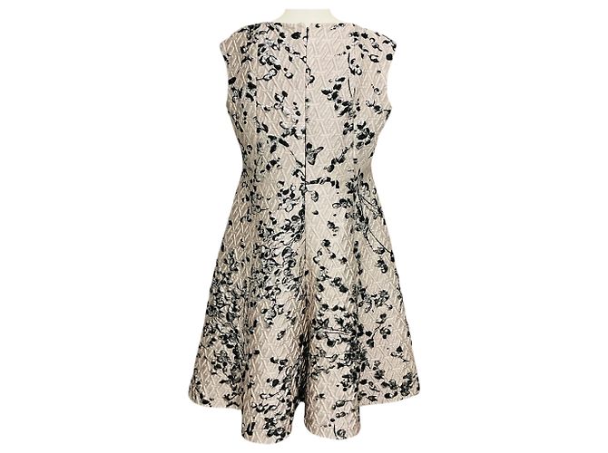 Autre Marque Vestido de cóctel de jacquard Talbot Runhof Blush / Black / Silver Metallic Metálico - vista 3