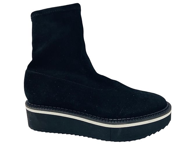 Botines Berta de ante negro Robert Clergerie - vista 2